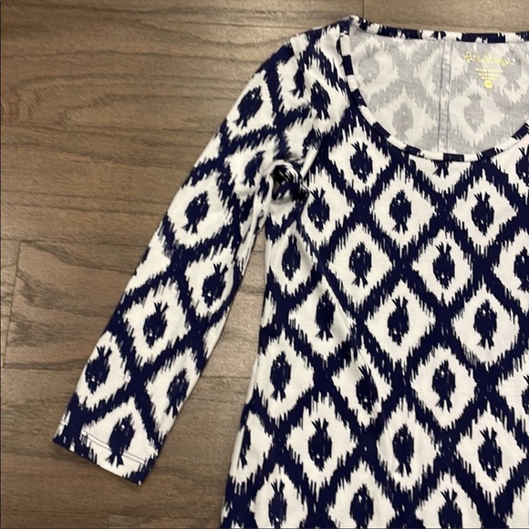 NWT Lilly Pulitzer Navy Beacon T-shirt Dress - Size XXS - Picture 4 of 9